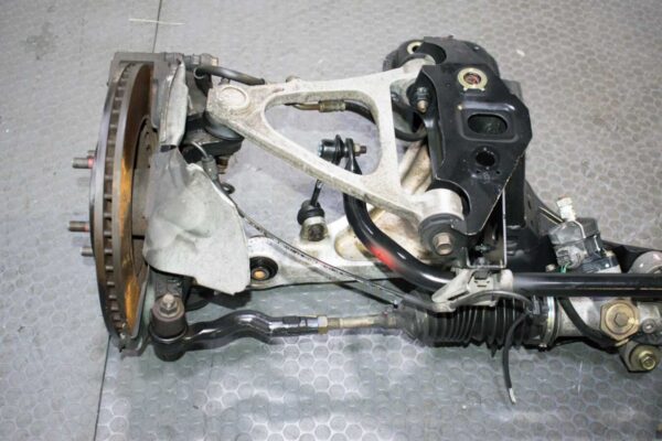 03-08 Mazda RX-8 SE3P Complete Front Subframe w/ Hubs, Steering Rack, Arms, ETC - Image 3