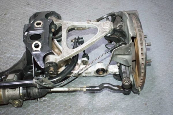 03-08 Mazda RX-8 SE3P Complete Front Subframe w/ Hubs, Steering Rack, Arms, ETC - Image 2