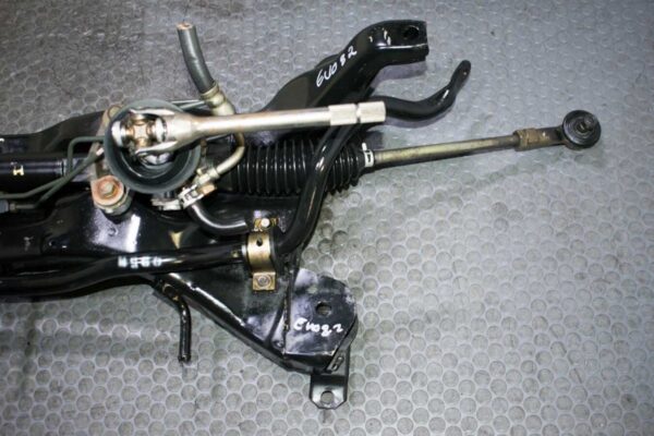 01-06 JDM Mitsubishi Lancer Evolution VII VIII IX CT9A RHD Front Subframe w/ Rack and Pinion - Image 5