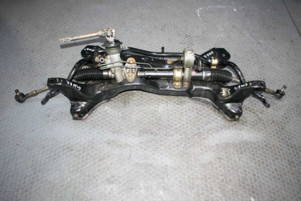 01-06 JDM Mitsubishi Lancer Evolution VII VIII IX CT9A RHD Front Subframe w/ Rack and Pinion - Image 7