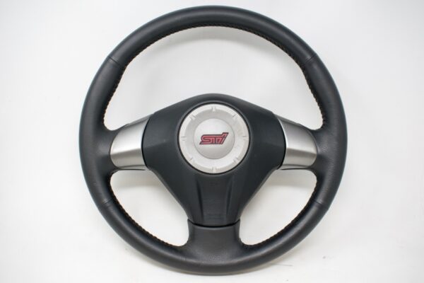 08-10 JDM Subaru Impreza WRX STI GRB OEM Steering Wheel w/ Airbag