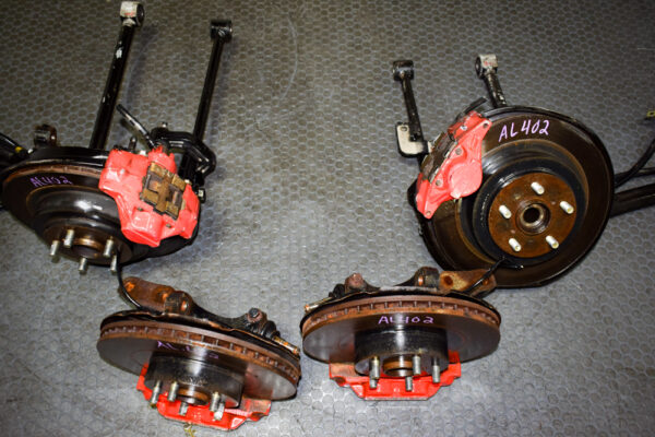 02 03 04 05 06 07 JDM Subaru 4 pot 2 pot Brake Calipers with Knuckles, Rotors and Arms For WRX and Forester. - Image 15