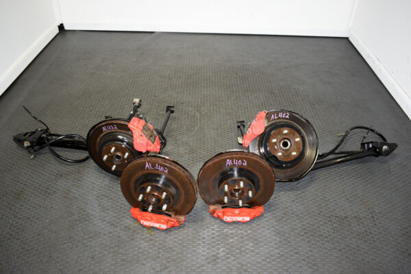 02 03 04 05 06 07 JDM Subaru 4 pot 2 pot Brake Calipers with Knuckles, Rotors and Arms For WRX and Forester. - Image 17