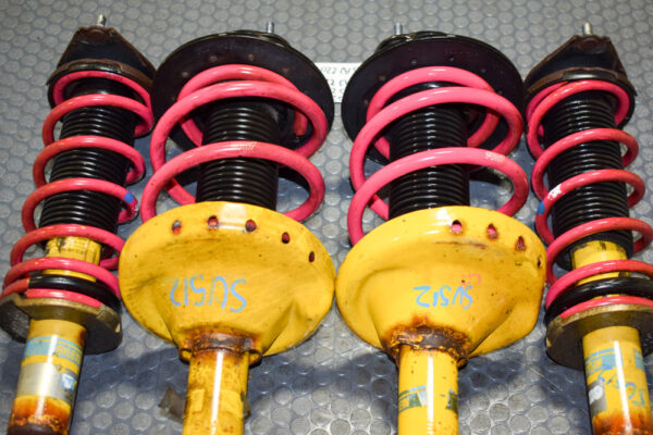 09 10 11 12 13 Subaru Legacy Bilstein Struts with STI Pink Springs For Sale. - Image 7